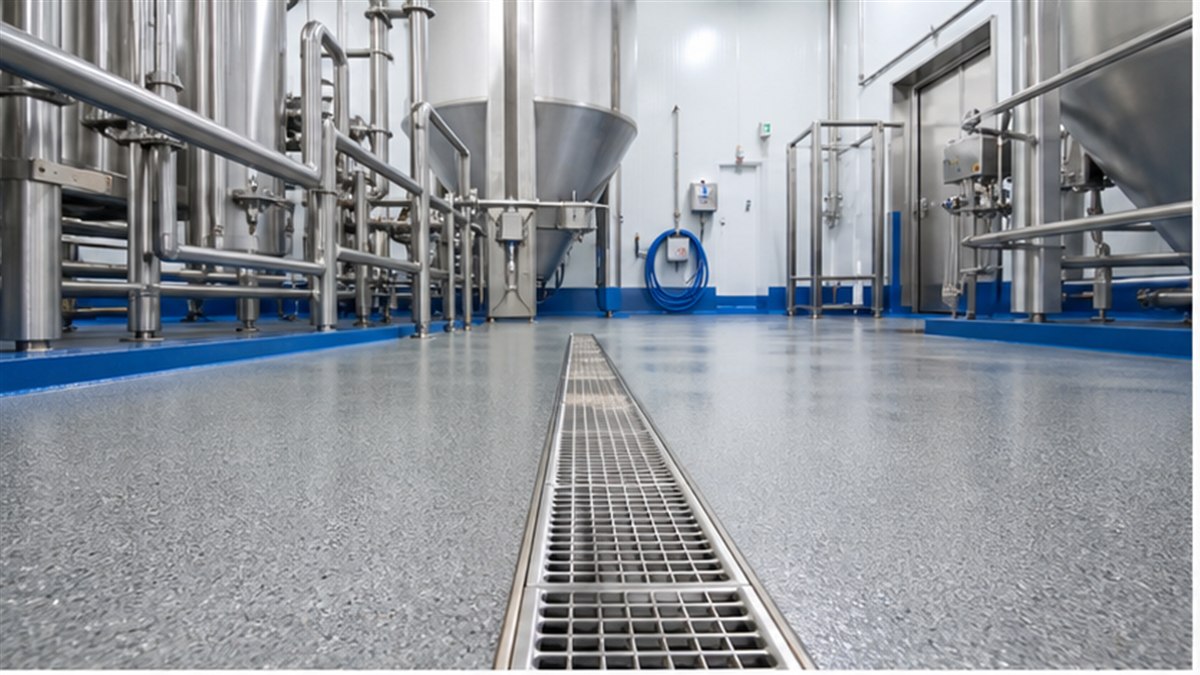 Sols industriels hygiéniques et drainage inox au Maroc
